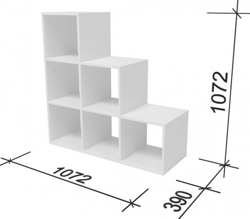 Стеллаж СИ-Л33 белый