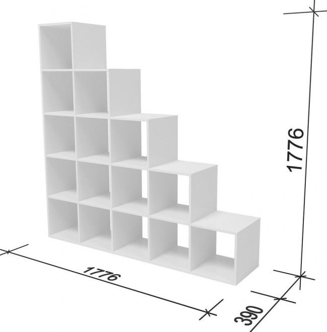 Стеллаж СИ-Л55 венге