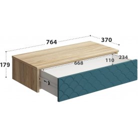 Тумба подвесная Велламо ВО-08