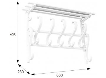 Вешалка настенная В 7Н