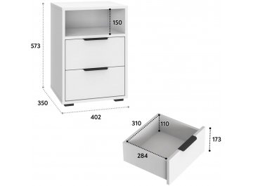 Комплект для кабинета Оптима ОП-116 белый структурный / меренга комплектация 8