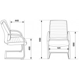 Компьютерное кресло T-8010-LOW-V