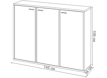 Тумба СУ ш3в1+3ФГ Ш