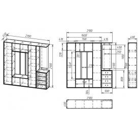 Готовая прихожая Мебелайн-18