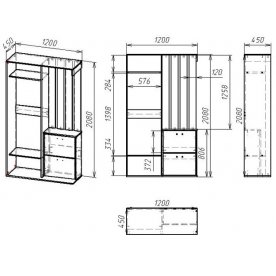 Готовая прихожая Мебелайн-19