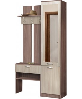 Прихожая Иннэс-3 ясень темный / ясень светлый