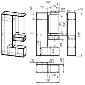 Готовая прихожая Мебелайн-1