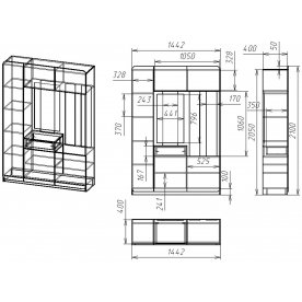 Прихожая Мебелеф 10