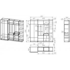 Прихожая Мебелеф 9
