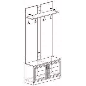 Готовая прихожая Лира №58