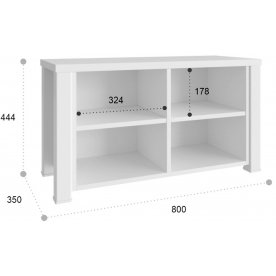 Модульная прихожая Изабель комплектация 3