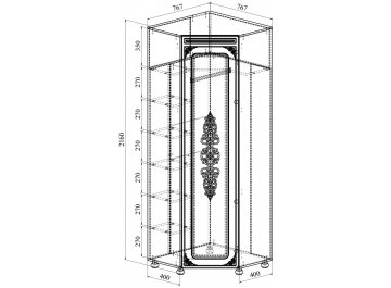 Модульная прихожая Ассоль АС-055