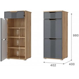 Модульная прихожая Эмилия комплектация 2