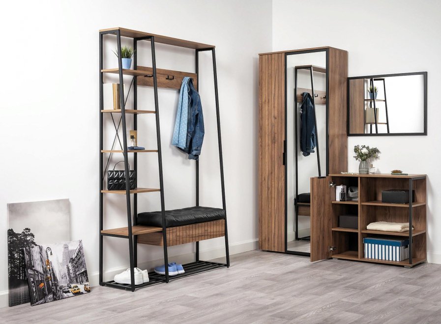 Модульная прихожая Гранд комплектация 1 дуб крафт табачный / черный