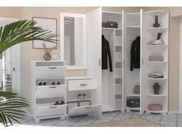 Модульная прихожая Монблан комплектация 1