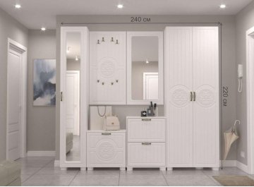 Модульная прихожая Монблан комплектация 3