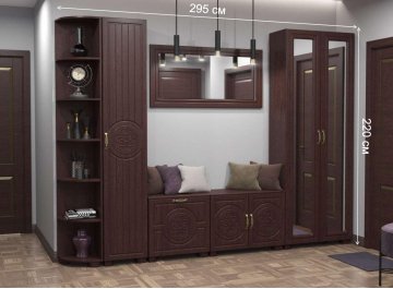 Модульная прихожая Монблан комплектация 1