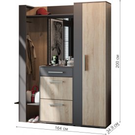 Модульная прихожая Нуар