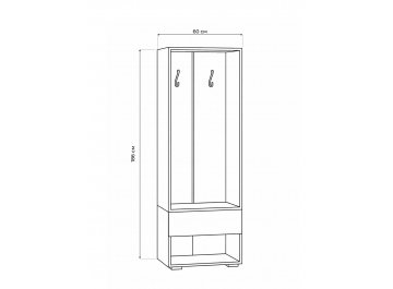 Модульная прихожая Роут комплектация 8