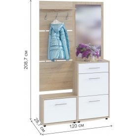 Модульная прихожая ТП-1 + ТП-2 + ПЗ-3 + ВШ-5.1 (комплектация 3)