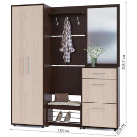 Модульная прихожая ВШ-5.1 + ТП-5 + ТП-2 + ПЗ-3 + ШО-1