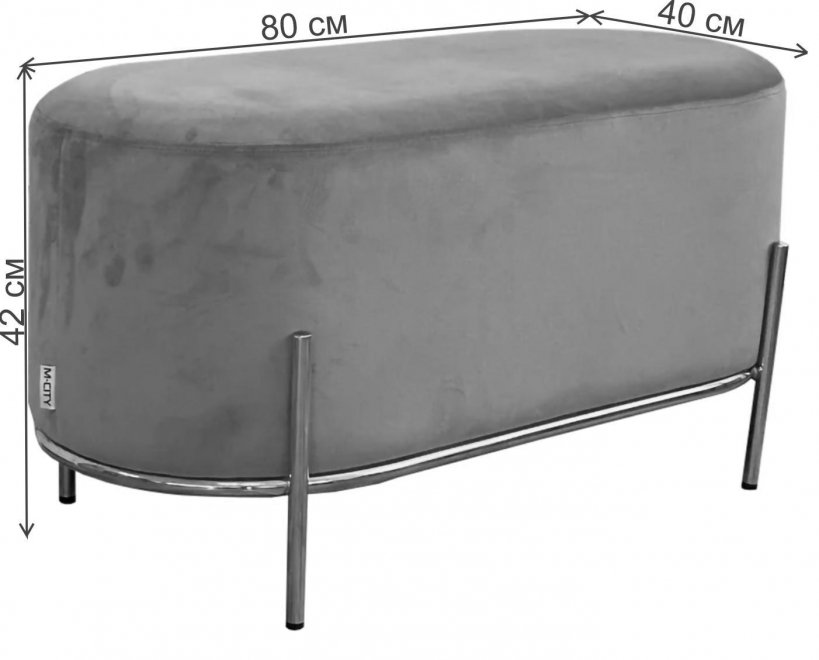 Пуф Zen Bluvel велюр желтый / золотой