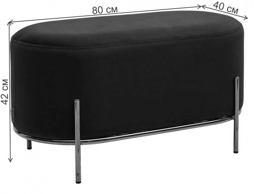 Пуф Zen Bluvel велюр зеленый / золотой