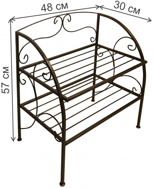 Обувница 2 полки