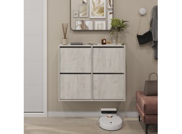 Тумба для обуви Сити лдсп дуб крафт белый