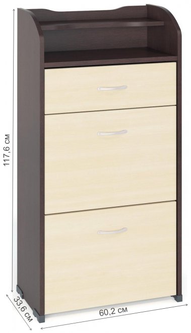 Обувница ТО-6 венге / дуб молочный