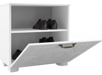 Тумба для обуви Монблан МБ-32К белое дерево