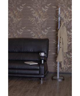 Вешалка для одежды Босс 5 темно-коричневая / металлик