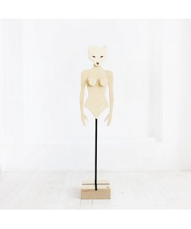 Напольная вешалка Крошка Лиса береза натуральная