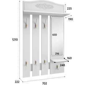 Настенная вешалка Ассоль плюс АС-76
