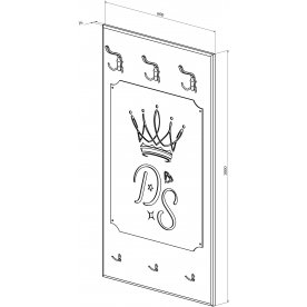 Настенная вешалка ДримСтар ДС-32