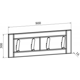 Настенная вешалка Изабель ИЗ-81
