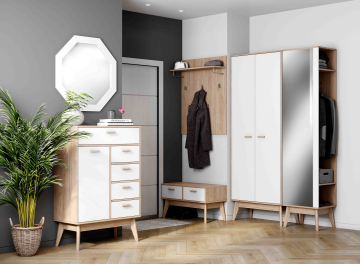 Вешалка настенная Калгари дуб натуральный светлый