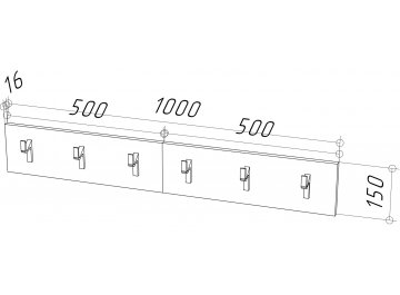 Настенная вешалка Шторм