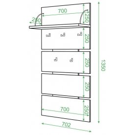 Настенная вешалка СТ-50