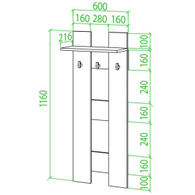 Настенная вешалка Той БЕБЕ