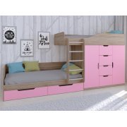 дуб сонома / розовый