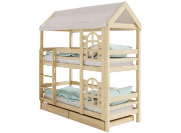 Двухъярусная кровать-домик Юпитер