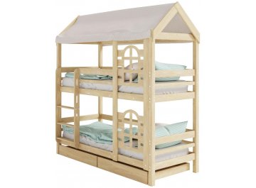 Двухъярусная кровать-домик Юпитер