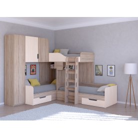 Двухъярусная кровать Трио/1