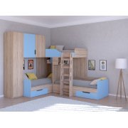 дуб сонома / голубой