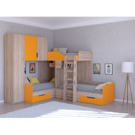 Двухъярусная кровать Трио/1