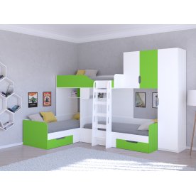 Двухъярусная кровать Трио/2