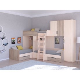 Двухъярусная кровать Трио/2