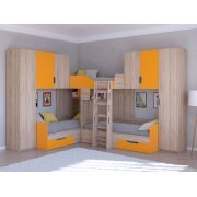 дуб сонома / оранжевый