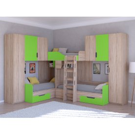 Двухъярусная кровать Трио/3